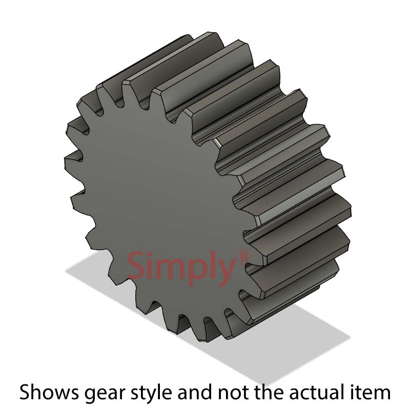 SS60/24B Unbored Metric EN8 Spur Gear 24 Tooth 6 Mod