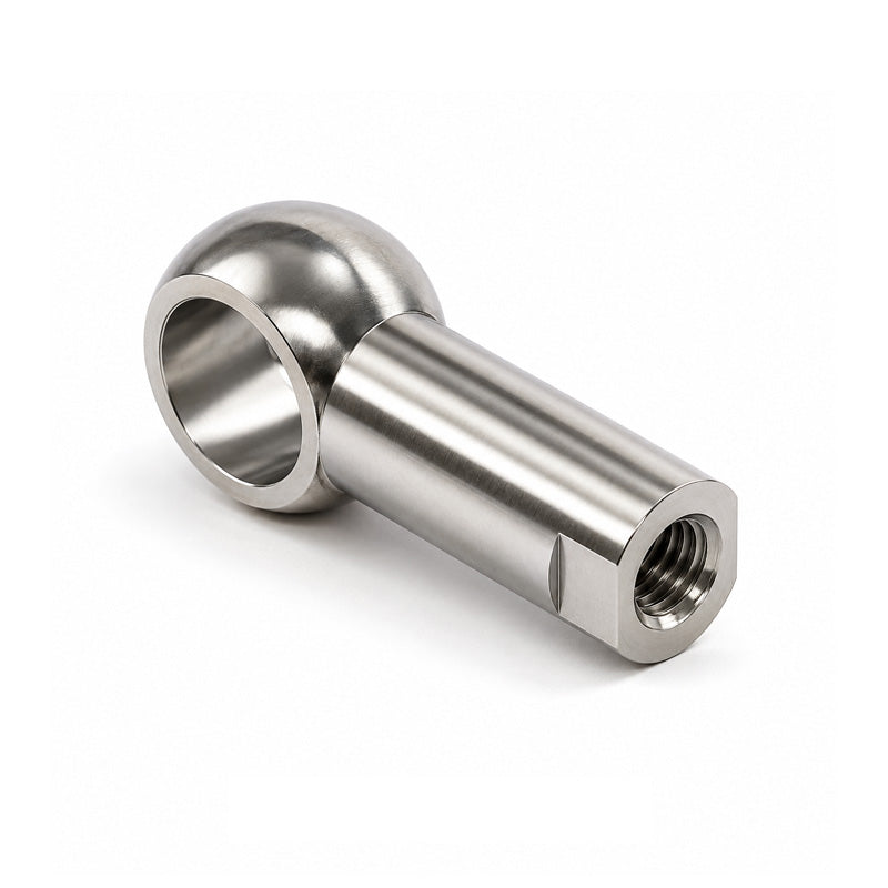 Chiavette AL10SS Right Hand Stainless Steel Long Ball Socket with Internal Snap Ring 10mm Ball Diameter M6 Thread - Allow 2-3 Days