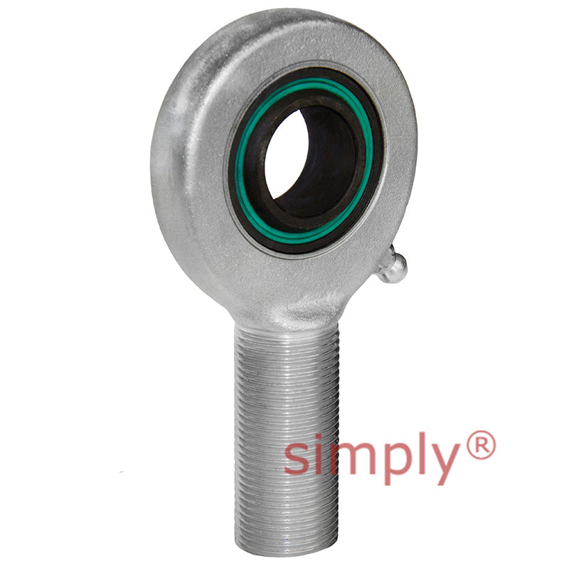 Fluro EAL352RS Left Hand Zinc Plated Steel / Steel Male Plain Rod End M36x3 Thread