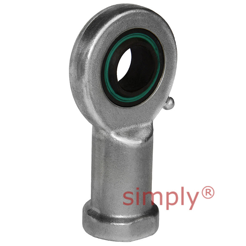 Fluro EI402RS Right Hand Zinc Plated Steel Female Plain Rod End M39x3 Thread