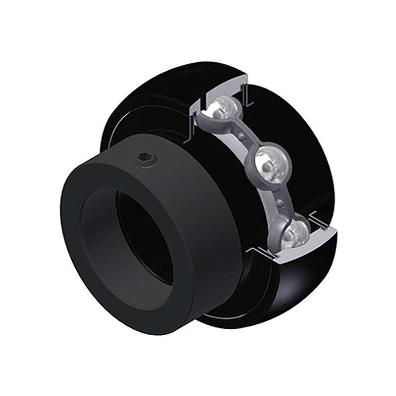SNR EX207-23G2T20 Imperial Full Width Spherical Outer High Temp Bearing Insert 1-7/16 inch Bore 72mm Outside Diameter with Eccentric Collar - Allow 2-3 Days