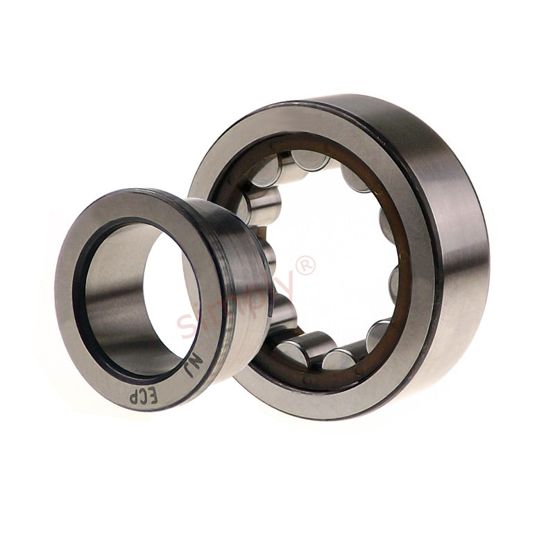 SKF NJ221ECPC3 Single Row Cylindrical Roller Bearing with Polyamide Cage 105x190x36mm