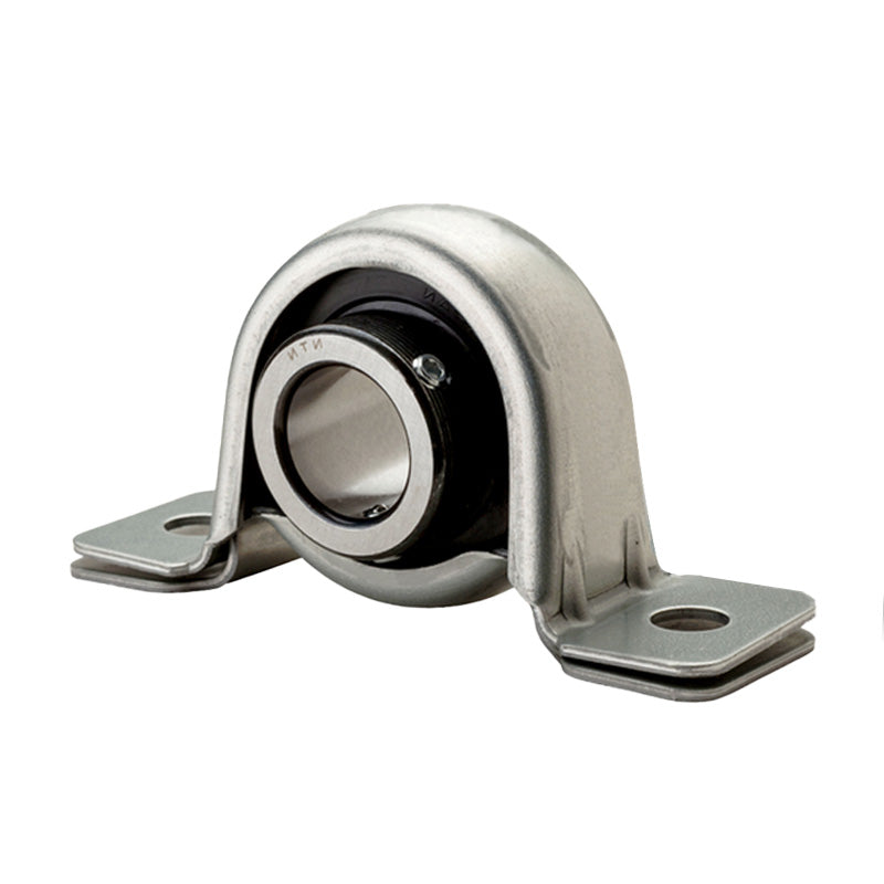 NTN M-AELPP204-012 Imperial Pressed Steel Two Bolt Plummer Block Housing with 3/4 inch Eccentric Collar Insert - Allow 2-3 Days