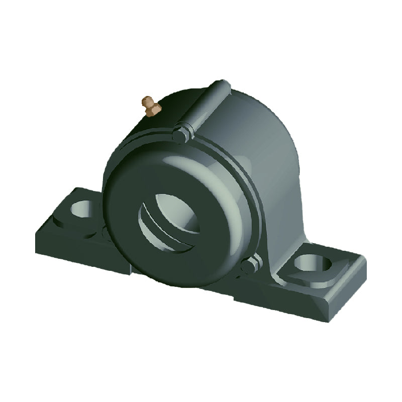 NTN C-UCP320-400D1 Imperial Cast Iron Two Bolt Pillow / Plummer Block Housing with 4 inch Bore Insert with Cast Iron Cover - Open Version - Allow 2-3 Days