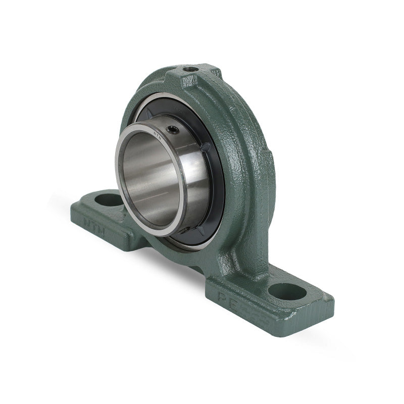 NTN UCPE201D1 Metric Ductile Cast Iron Two Bolt Pillow / Plummer Block Housing with 12mm Bore Insert - Allow 2-3 Days