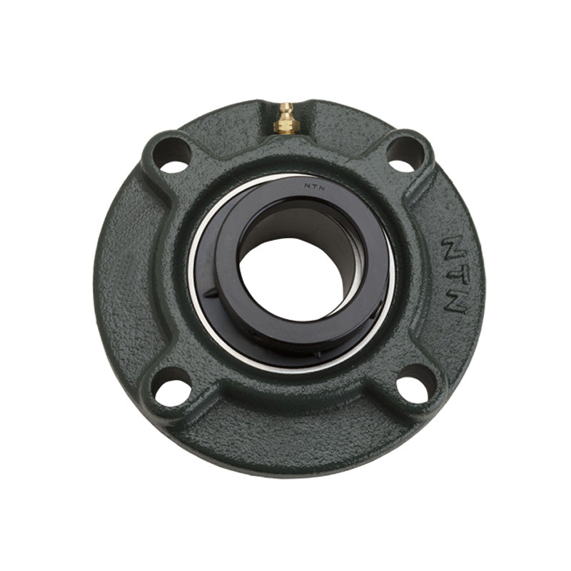 NTN M-UELFC211-202D1 Imperial Four Bolt Cast Iron Round Flanged Housing with 2-1/8 inch Eccentric Collar Insert - Allow 2-3 Days