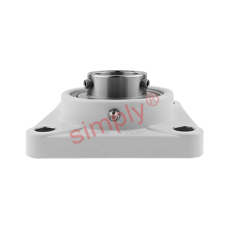 RHP PSF1-1/2CR Thermo Plastic Four Bolt Square Flange Housing with 1-1/2 inch Bore Stainless Insert