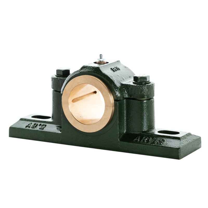 Major Brand SX34E Imperial Split Cast Iron Two Bolt Pillow / Plummer Block Housing with 2-1/8 inch Bore Gunmetal Bush Insert - Allow 3-4 Weeks