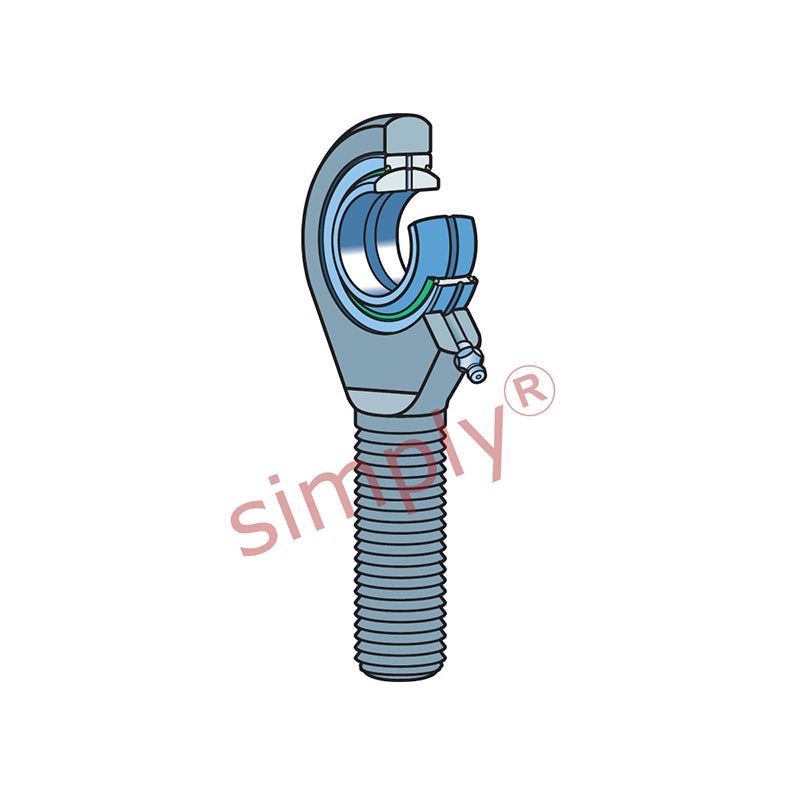 SKF SAL70ES2RS Left Hand Steel / Steel Plain Male Rod End M72x4 Thread