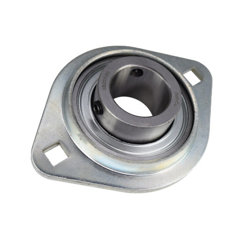 RHP SLFL1-3/16DEC Oval 2 Bolt Pressed Steel Bearing Housing and 1-3/16 inch Bore Insert