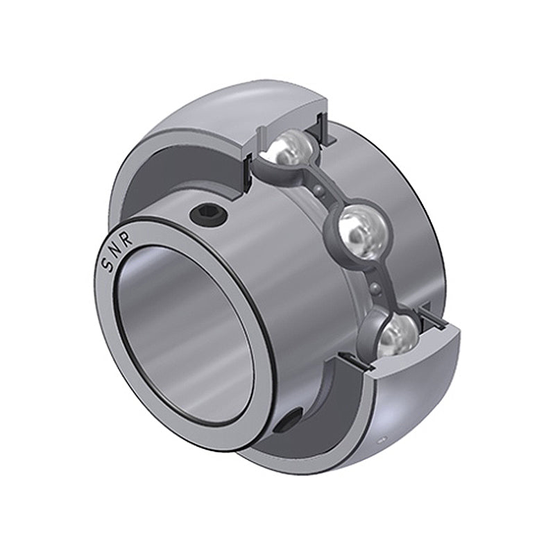 SNR UC306G2T04 Metric Full Width Spherical Outer Low Temp Bearing Insert 30mm Bore 72mm Outside Diameter with Grub Screws - Allow 2-3 Days