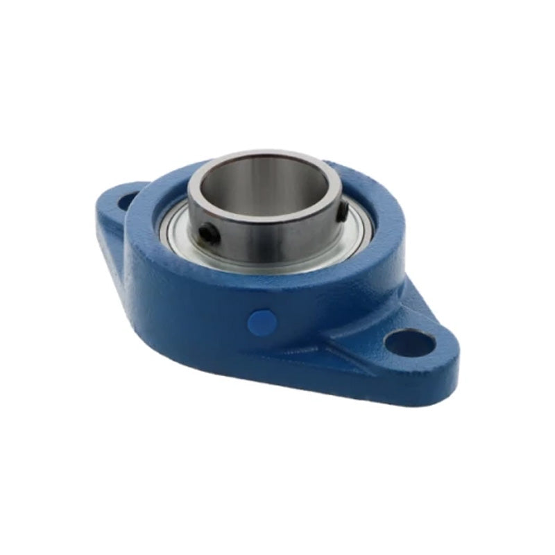 Challenge / FK UCFL213-40 Imperial Cast Iron Two Bolt Oval Flange Housing with 2-1/2 inch Bore Insert and Triple Lip Seal Ideal for Agricultural and Outdoor Use