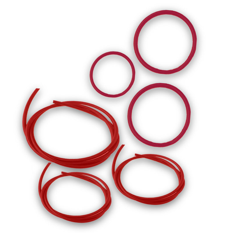 Red Silicone Sealing Rings & Cord