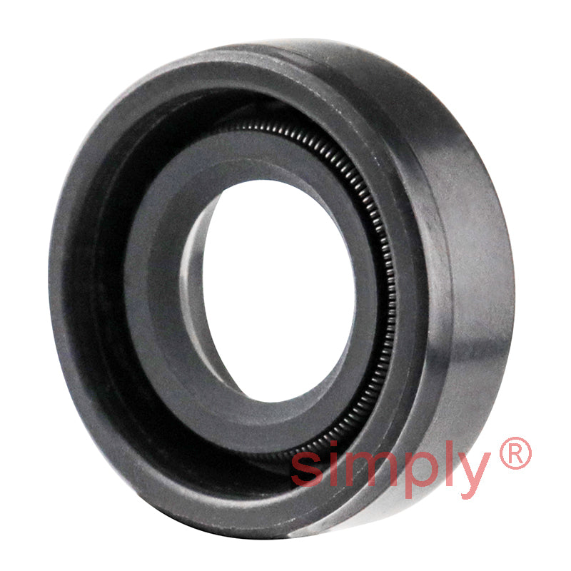 0.37x0.75x0.25 inch Nitrile Rubber Single Lip Rotary Shaft Oil Seal with Garter Spring R21 / SC