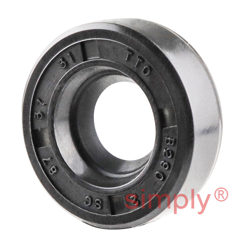 0.37x0.87x0.31 inch Nitrile Rubber Single Lip Rotary Shaft Oil Seal with Garter Spring R21 / SC
