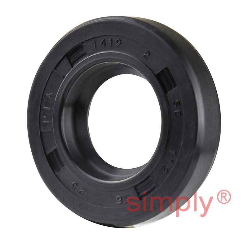 0.56x1.12x0.25 inch Nitrile Rubber Single Lip Rotary Shaft Oil Seal with Garter Spring R21 / SC