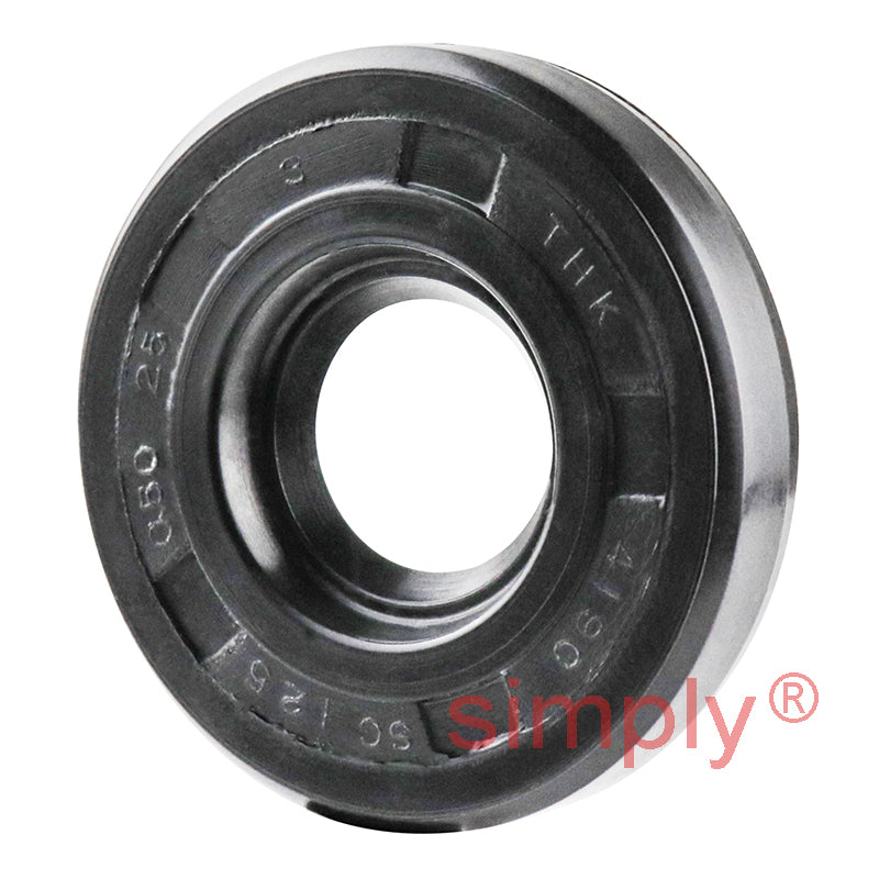 0.5x1.25x0.25 inch Nitrile Rubber Single Lip Rotary Shaft Oil Seal with Garter Spring R21 / SC
