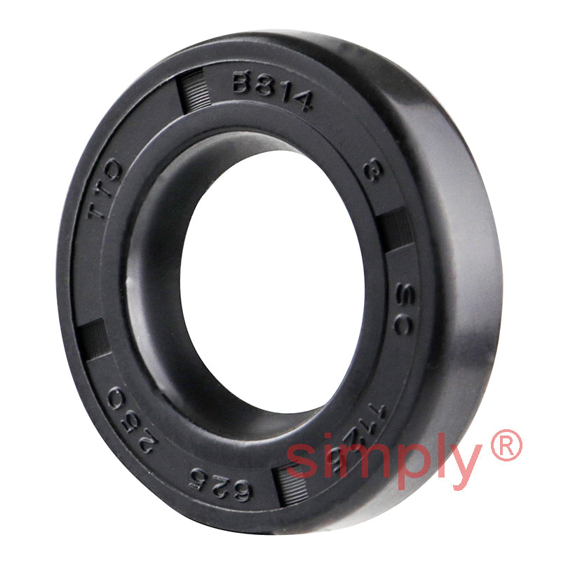 0.62x1.12x0.25 inch Nitrile Rubber Single Lip Rotary Shaft Oil Seal with Garter Spring R21 / SC