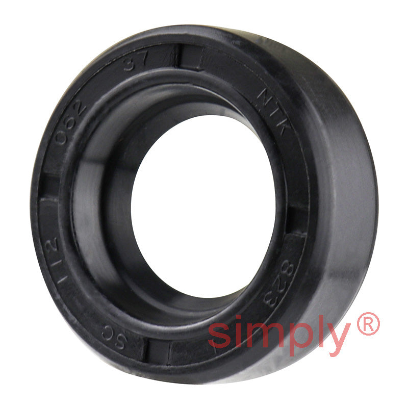 0.62x1.12x0.37 inch Nitrile Rubber Single Lip Rotary Shaft Oil Seal with Garter Spring R21 / SC