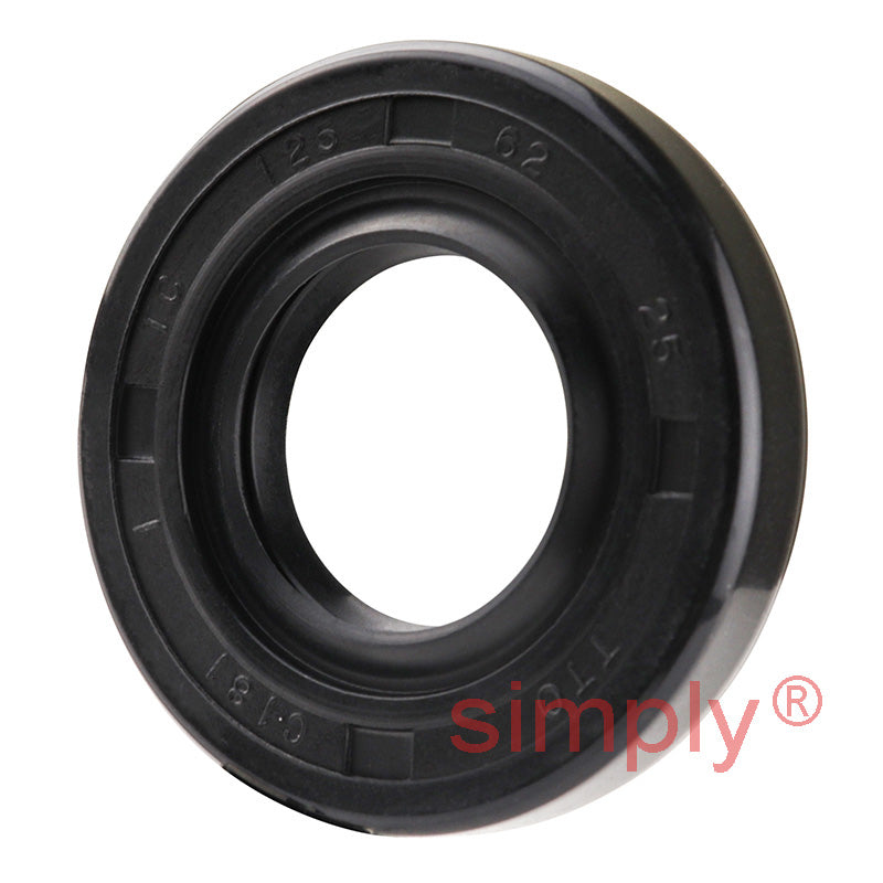 0.62x1.25x0.25 inch Nitrile Rubber Double Lip Rotary Shaft Oil Seal with Garter Spring R23 / TC Style