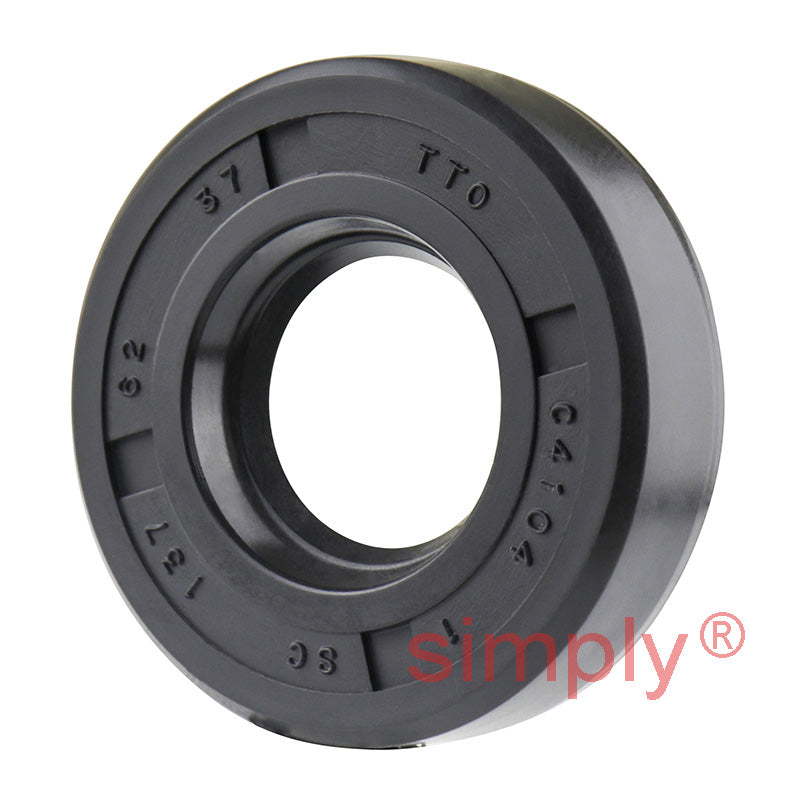 0.62x1.37x0.37 inch Nitrile Rubber Single Lip Rotary Shaft Oil Seal with Garter Spring R21 / SC