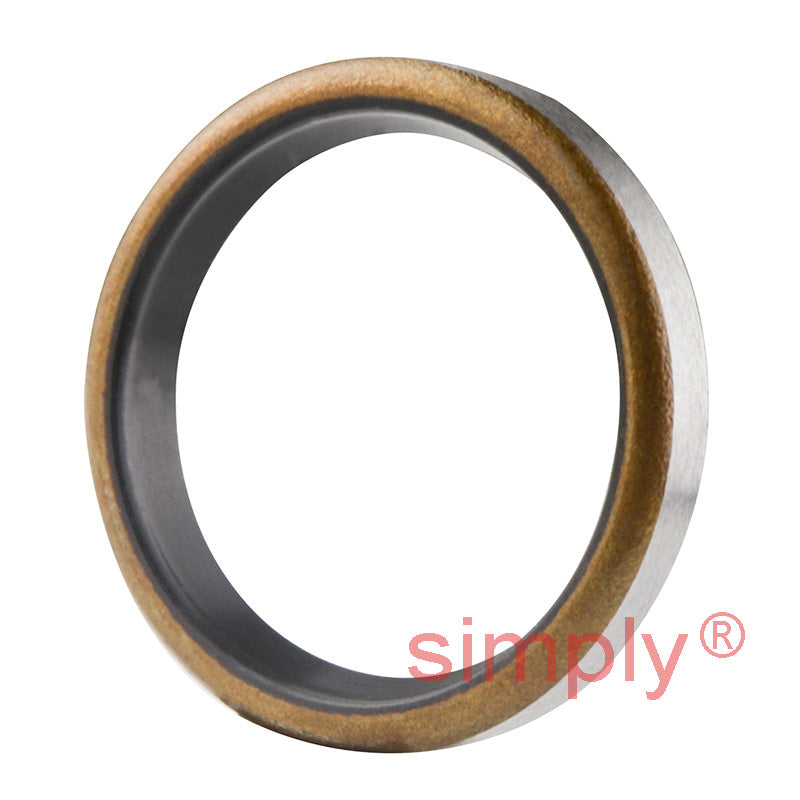 0.68x0.81x0.12 inch Metal Cased Nitrile Rubber Rotary Shaft Oil Seal Springless Design VB Style