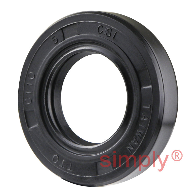 0.68x1.25x0.25 inch Nitrile Rubber Double Lip Rotary Shaft Oil Seal with Garter Spring R23 / TC Style