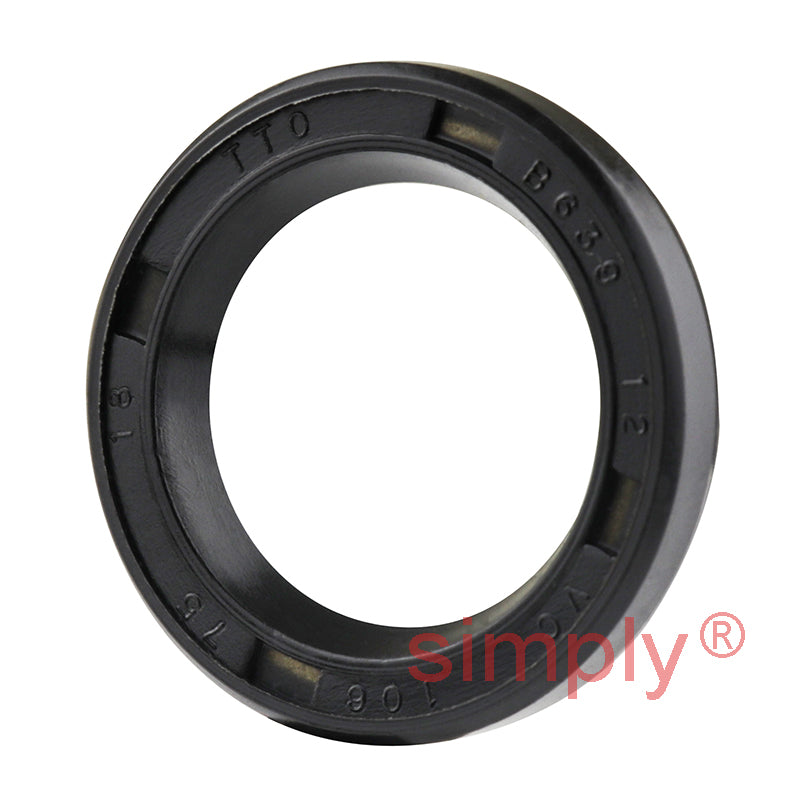 0.75x1.06x0.18 inch Nitrile Rubber Single Lip Rotary Shaft Oil Seal VC Style