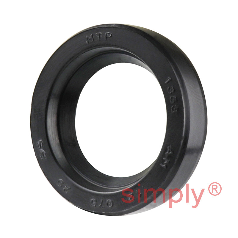 0.75x1.12x0.25 inch Nitrile Rubber Single Lip Rotary Shaft Oil Seal with Garter Spring R21 / SC