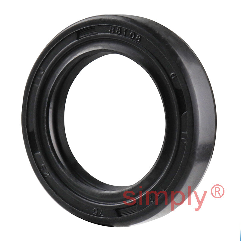 0.75x1.12x0.25 inch Nitrile Rubber Double Lip Rotary Shaft Oil Seal with Garter Spring R23 / TC Style