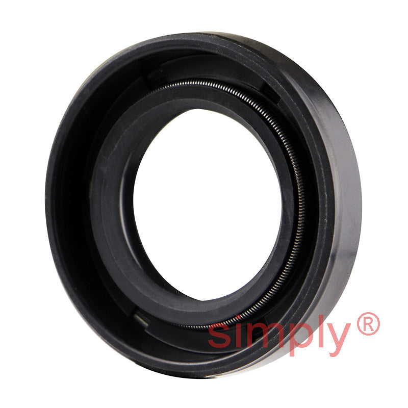 0.75x1.25x0.25 inch Nitrile Rubber Double Lip Rotary Shaft Oil Seal with Garter Spring R23 / TC Style