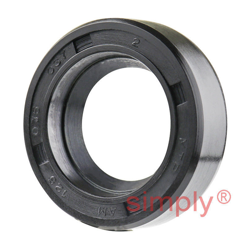 0.75x1.25x0.37 inch Nitrile Rubber Single Lip Rotary Shaft Oil Seal with Garter Spring R21 / SC