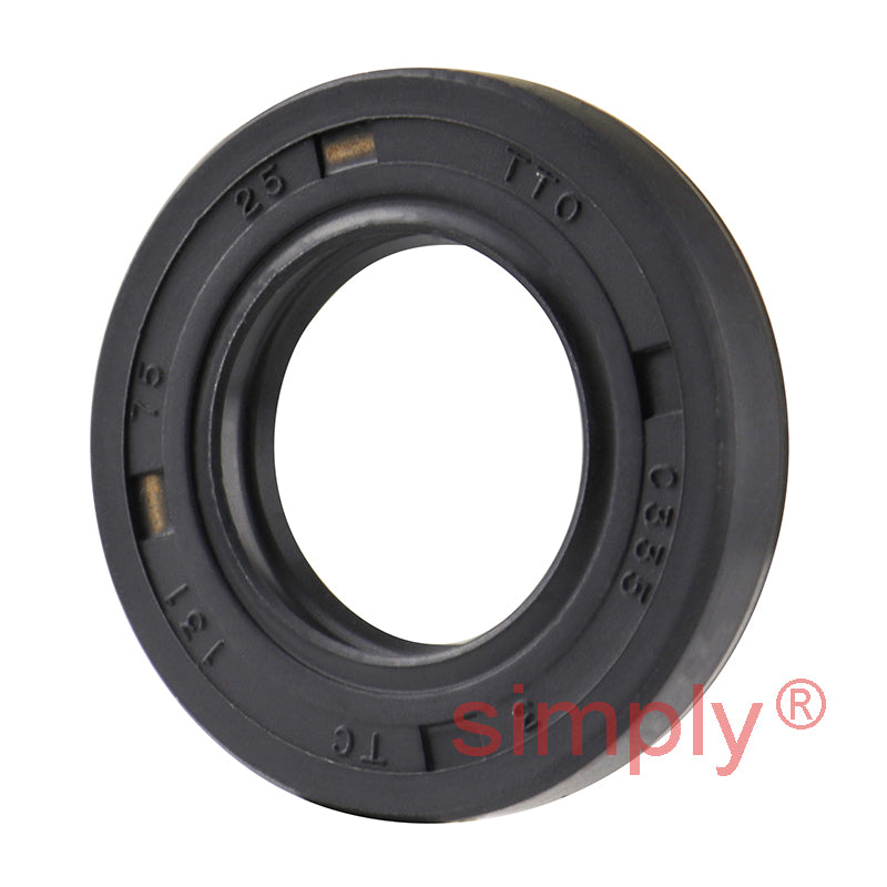 0.75x1.37x0.25 inch Nitrile Rubber Double Lip Rotary Shaft Oil Seal with Garter Spring R23 / TC Style