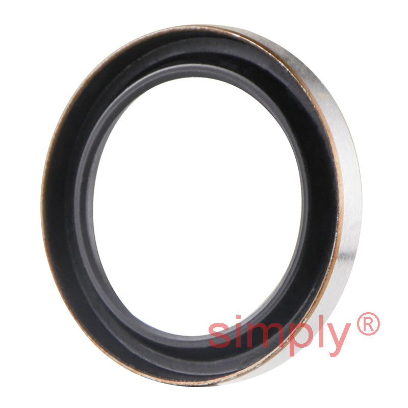 0.75x1x0.12 inch Metal Cased Nitrile Rubber Rotary Shaft Oil Seal Springless Design VB Style
