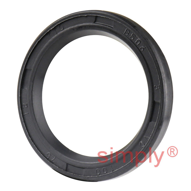 0.75x1x0.12 inch Nitrile Rubber Single Lip Rotary Shaft Oil Seal VC Style