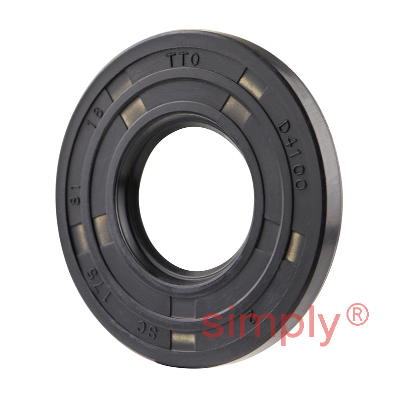 0.81x1.75x0.18 inch Nitrile Rubber Single Lip Rotary Shaft Oil Seal R21 / SC