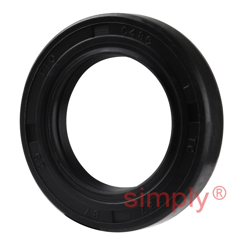 0.87x1.37x0.25 inch Nitrile Rubber Double Lip Rotary Shaft Oil Seal with Garter Spring R23 / TC Style