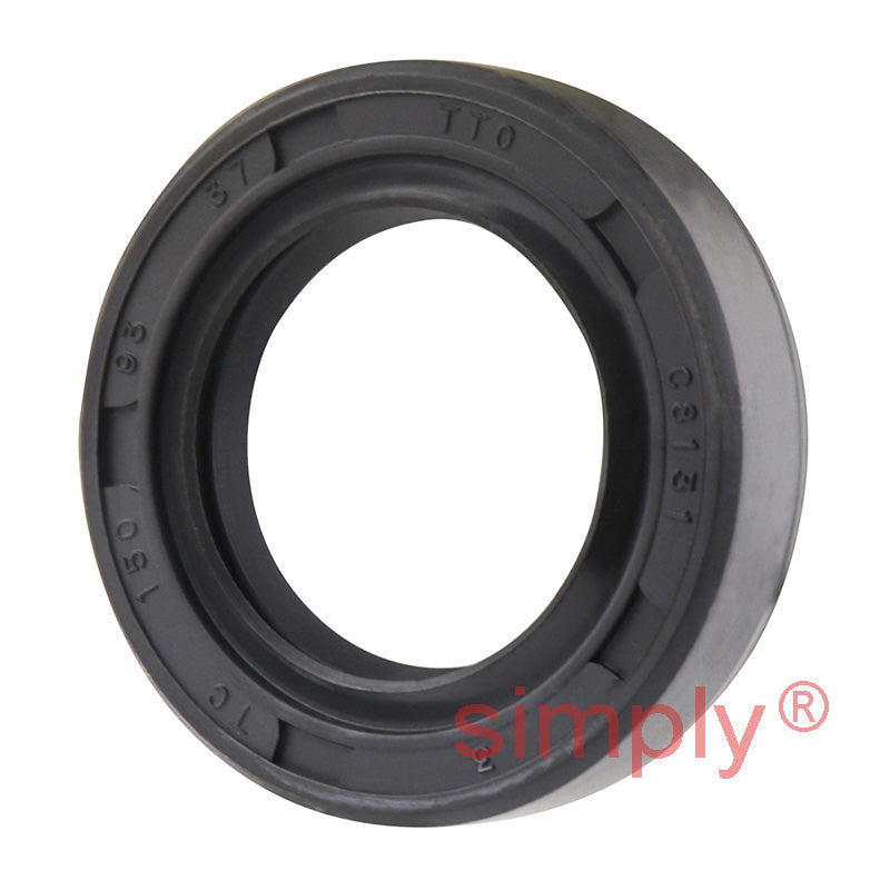 0.93x1.5x0.37 inch Nitrile Rubber Double Lip Rotary Shaft Oil Seal with Garter Spring R23 / TC Style