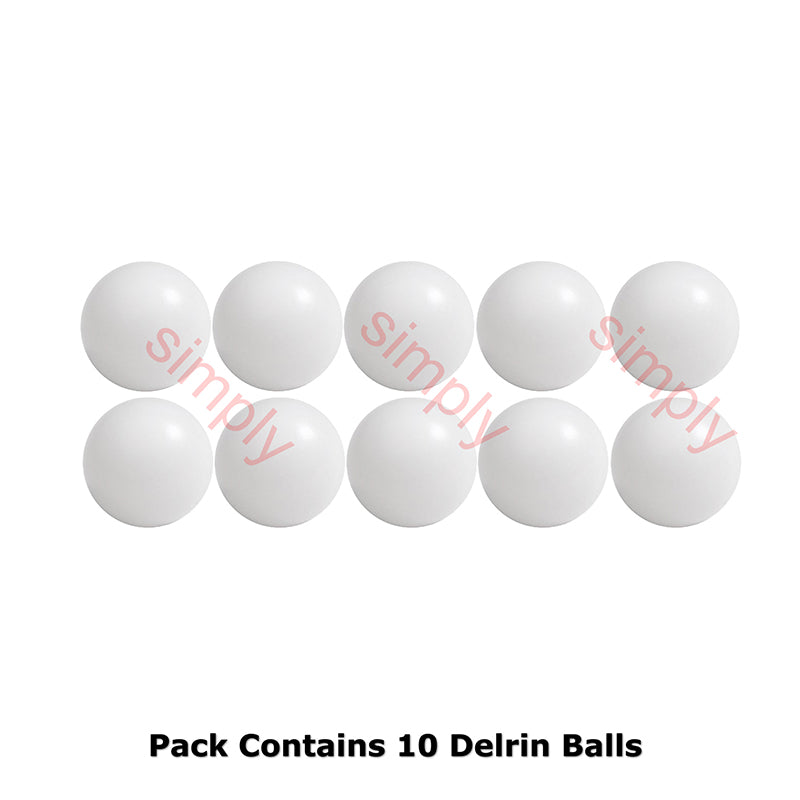 1/16 inch Diameter Solid Delrin Polyoxymethylene (POM) / Celcon Plastic Ball