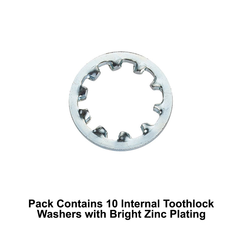 Unifix M16x26x1.2mm Internal Toothlock Washer DIN 6797J with Bright Zinc Plated Finish
