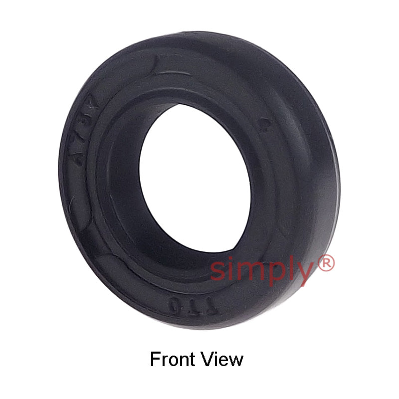 10x17x5mm Nitrile Rubber Double Lip Rotary Shaft Oil Seal with Garter Spring TC / R23