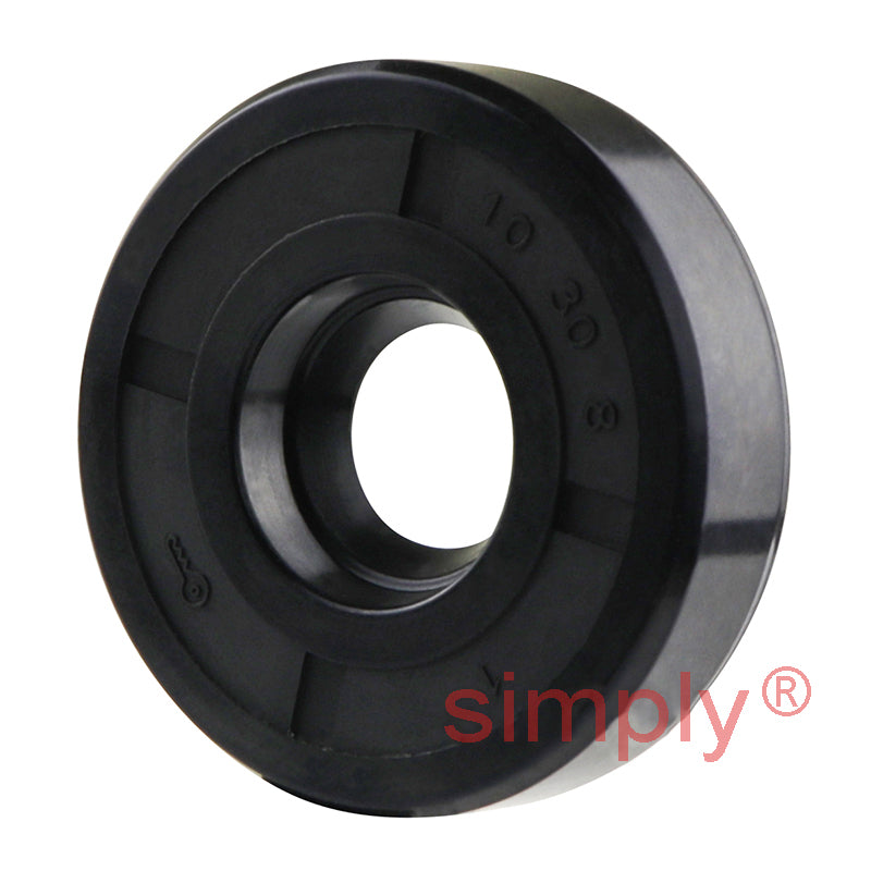 10x30x8mm Nitrile Rubber Single Lip Rotary Shaft Oil Seal with Garter Spring SC / R21
