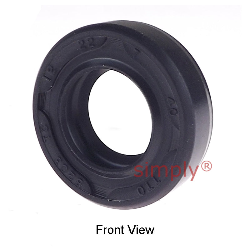 12x22x7mm Nitrile Rubber Double Lip Rotary Shaft Oil Seal with Garter Spring TC / R23