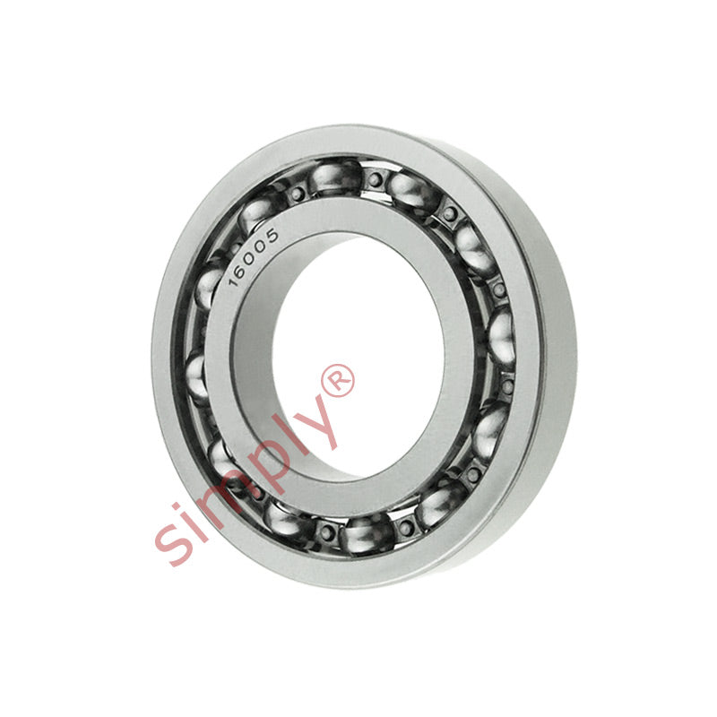 Major Branded 16005 Open Deep Groove Ball Bearing 25x47x8mm