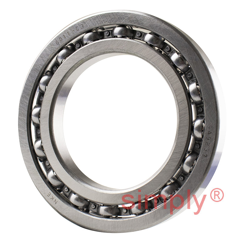 Major Branded 16011C3 Open Deep Groove Ball Bearing 55x90x11mm