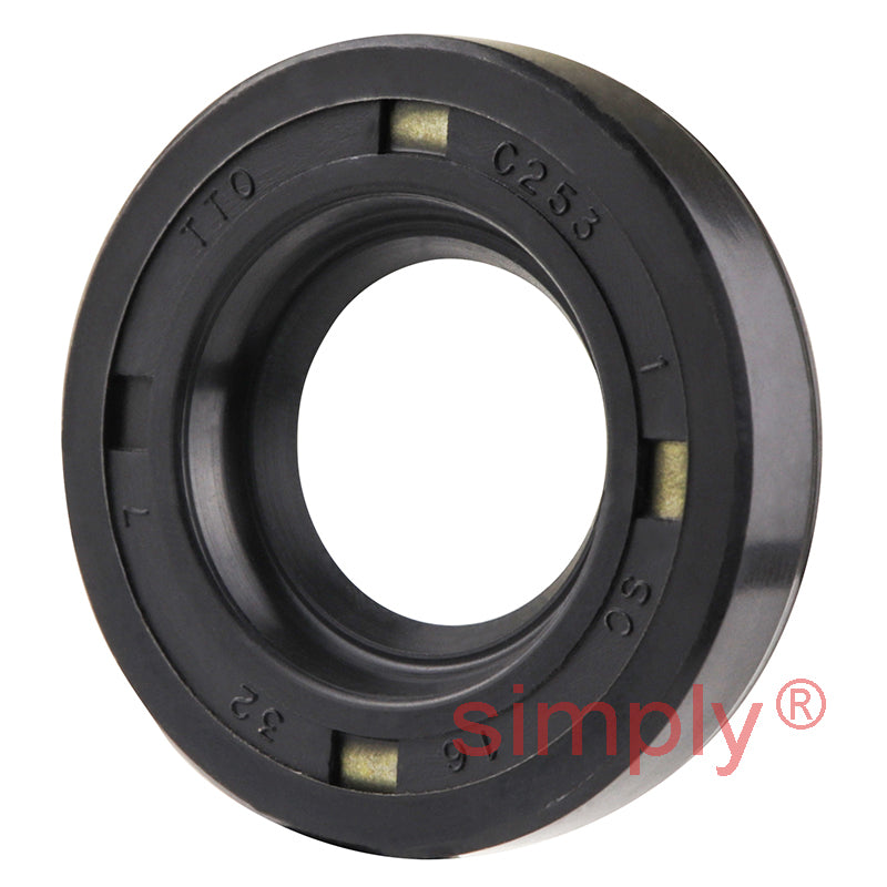 16x32x7mm Nitrile Rubber Single Lip Rotary Shaft Oil Seal with Garter Spring SC / R21