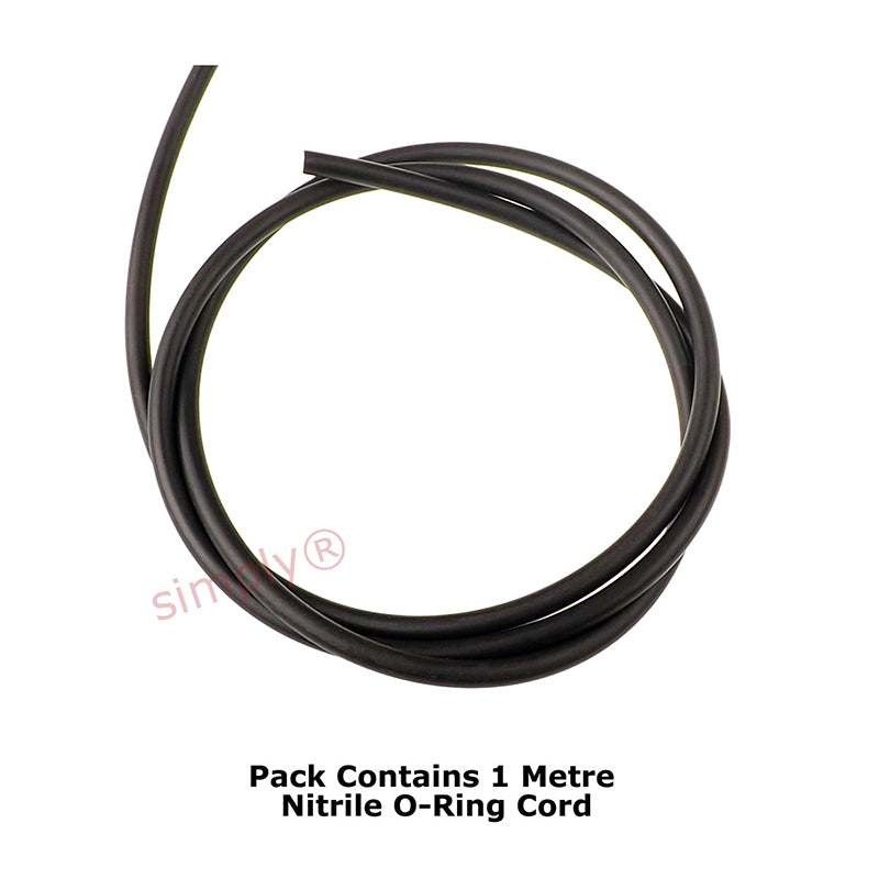 2.62mm Section NITRILE 70 Shore O-Ring Cord - Per Metre