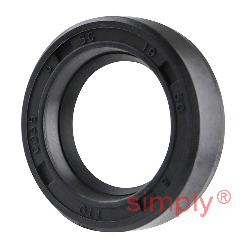 19x30x8mm Nitrile Rubber Single Lip Rotary Shaft Oil Seal with Garter Spring SC / R21