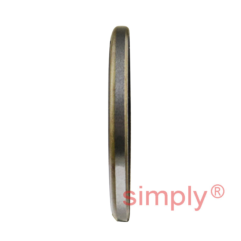 1.12x1.37x0.12 inch Metal Cased Nitrile Rubber Rotary Shaft Oil Seal Springless Design VB Style