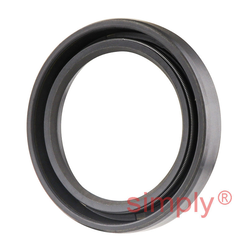 1.12x1.56x0.25 inch Nitrile Rubber Single Lip Rotary Shaft Oil Seal with Garter Spring R21 / SC